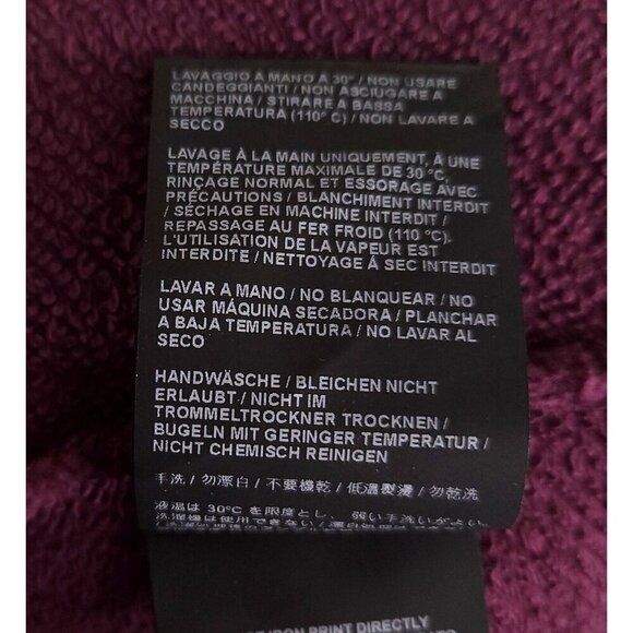 Palm Angels Teddy Bear Print Sweatshirt L Mens Plum - Picture 12 of 16